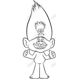 Cheerful Cartoon Troll