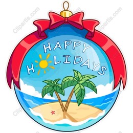 Happy Holidays Ornament