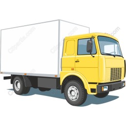 Yellow Delivery Truck