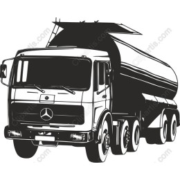 Vintage Mercedes Fuel Tanker Truck