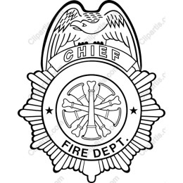Fire Department Chief Badge
