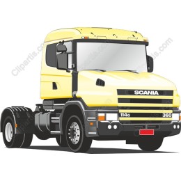Scania Truck - Yellow