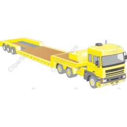 Yellow Flatbed Truck