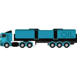 Modern Oil Tanker Truck