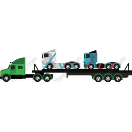 Colorful Flatbed Truck