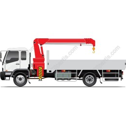 Flatbed Truck with Crane