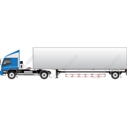 Blue Heavy-Duty Truck