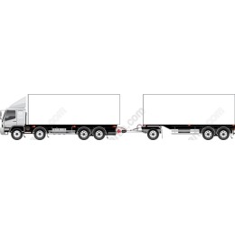 Semi-Truck Articulated Lorry