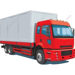 Red Delivery Truck