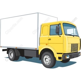 Yellow Delivery Truck