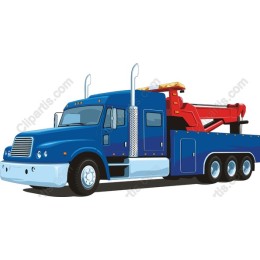 Blue Tow Truck