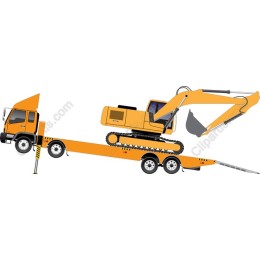 Construction Truck & Excavator