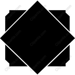 Bold Geometric Black Diamond