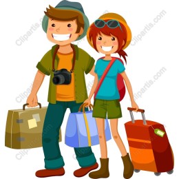 Cheerful Travel Couple