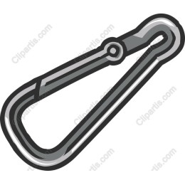  Clip Art of a Carabiner