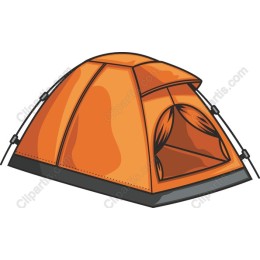 Orange Camping Tent