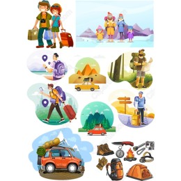 Adventure Clipart Set