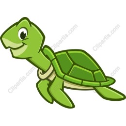 Cheerful Cartoon Turtle Icon