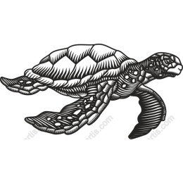 Intricate Sea Turtle