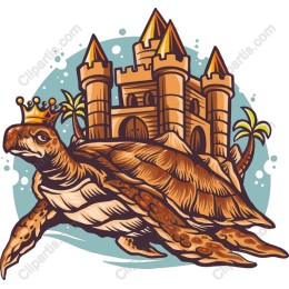Majestic Turtle & Castle