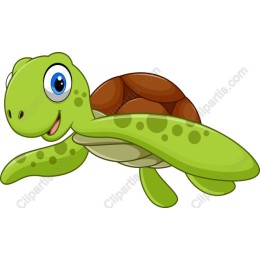 Cheerful Cartoon Turtle