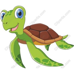 Playful Cartoon Turtle
