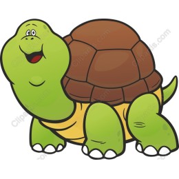 Cheerful Cartoon Turtle