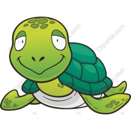 Playful Turtle Cartoon