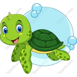 Adorable Cartoon Turtle