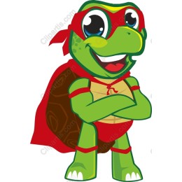 Playful Superhero Turtle