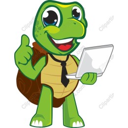 Cheerful Turtle Character