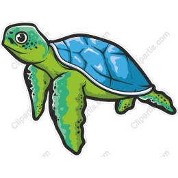 Vibrant Sea Turtle