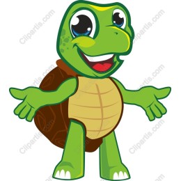 Cheerful Cartoon Turtle