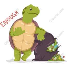 Eco-Conscious Turtle