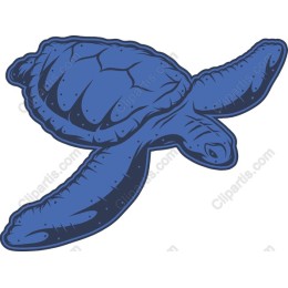 Blue Sea Turtle