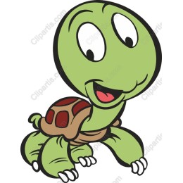 Playful Cartoon Turtle