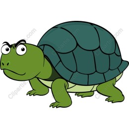 Playful Cartoon Turtle
