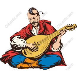 Traditional Musician Playing String Instrument