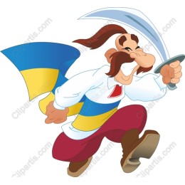 Cheerful Sword-Wielding Character
