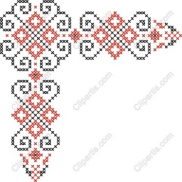 Cross-Stitch Corner Decorative