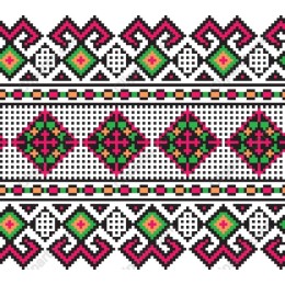 Vibrant Cultural Geometric Pattern