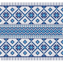 Blue Diamond Geometric Pattern