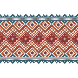 Vibrant Geometric Tapestry Pattern