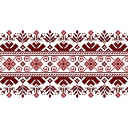 Crimson Folk Pattern