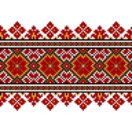 Red and Black Geometric Pattern