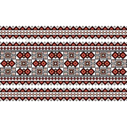 Bohemian Red Tribal Pattern