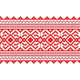 Red Geometric Pattern