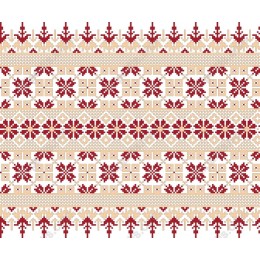 Floral Geometric Seamless Pattern