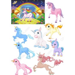 Whimsical Unicorn Clipart Bundle - Collection