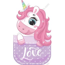 Adorable Unicorn Pocket